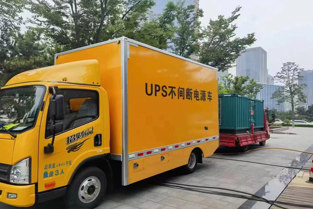 历城发电机租赁施工现场