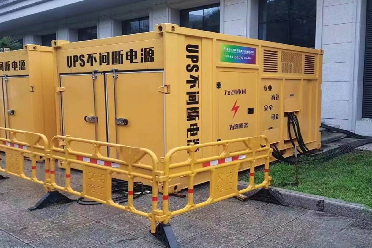 历城发电机租赁施工现场